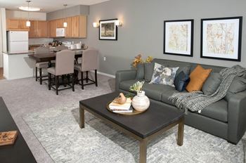 Spacious living room